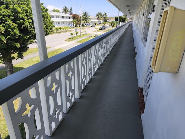 balcony with a residential view