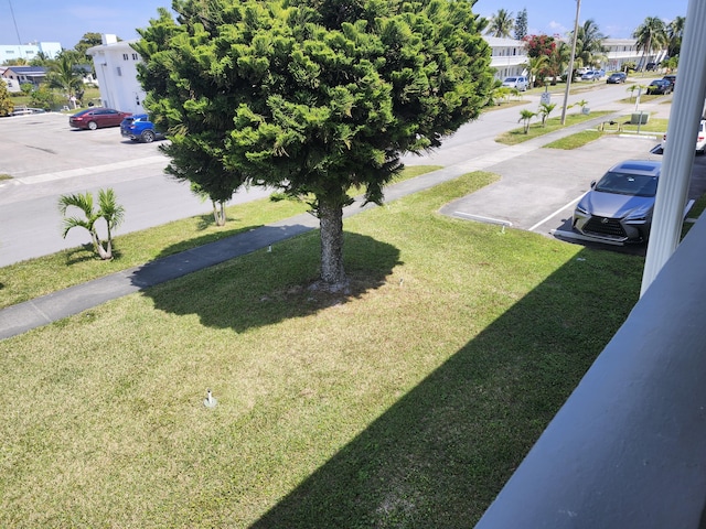 view of yard featuring a residential view