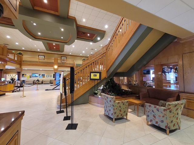 263 Windsor L, West Palm Beach, FL 33417 - lobby featuring stairs and recessed lighting