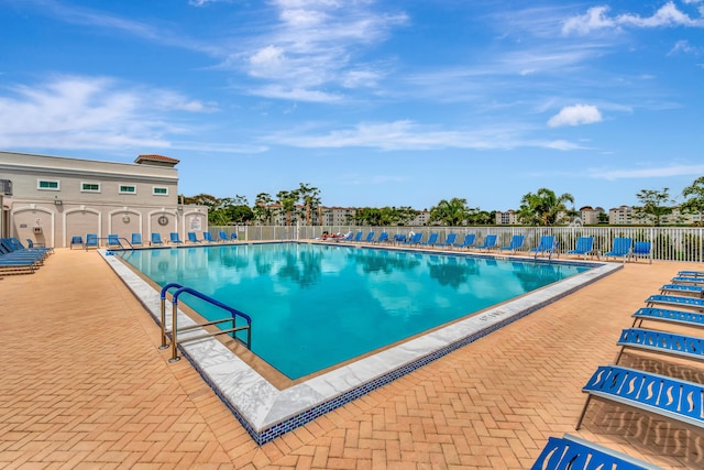 6100 Waldwick Cir, Delray Beach, FL 33484 - pool with a patio area and fence