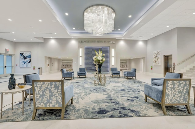 6100 Waldwick Cir, Delray Beach, FL 33484 - building lobby featuring stairs