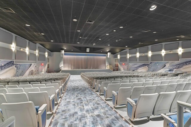 6100 Waldwick Cir, Delray Beach, FL 33484 - cinema room with recessed lighting