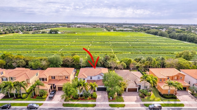 3434 Vanderbilt Dr, Wellington, FL 33414 - bird's eye view featuring a residential view and a rural view