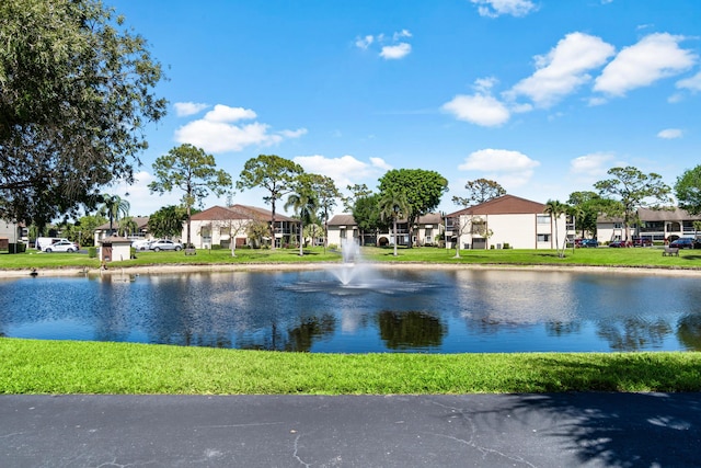property view of water featuring a residential view