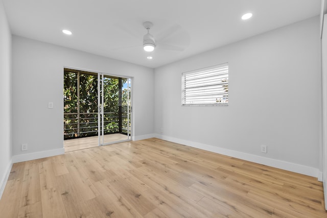 314 Monaco Unit G, Delray Beach, FL 33446 - unfurnished bedroom featuring baseboards, light wood-style floors, visible vents, and recessed lighting