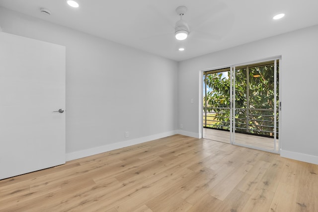 314 Monaco Unit G, Delray Beach, FL 33446 - unfurnished bedroom featuring baseboards, light wood finished floors, visible vents, and recessed lighting