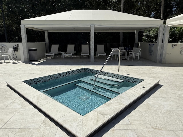 2003 N Ocean Blvd Unit 305N, Boca Raton, FL 33431 - view of swimming pool with a patio area and a gazebo