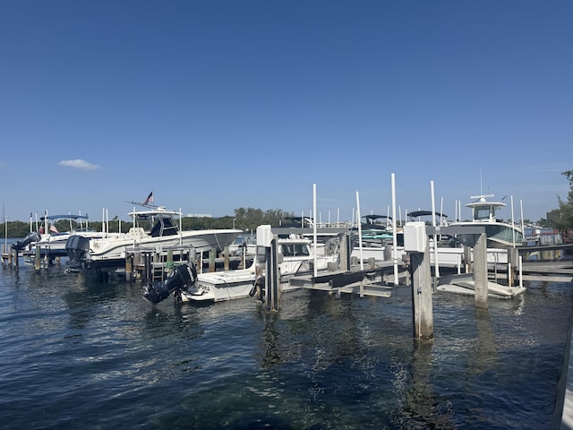 2003 N Ocean Blvd Unit 305N, Boca Raton, FL 33431 - view of dock featuring a water view and boat lift