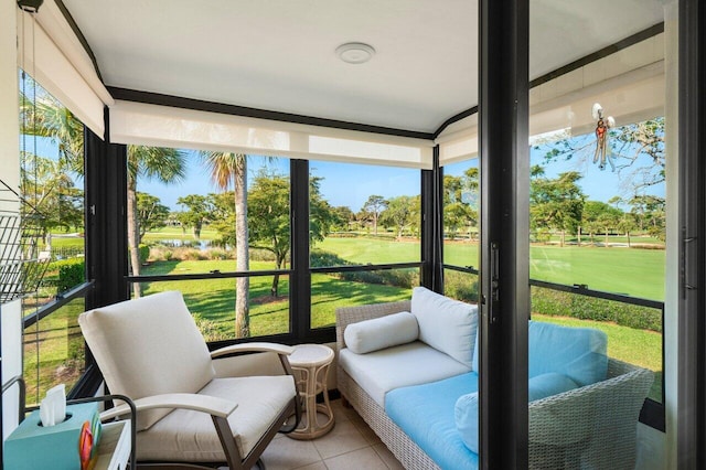 view of sunroom
