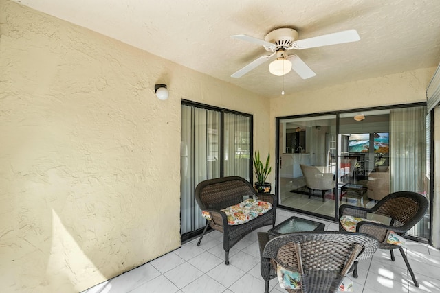 3251 Perimeter Dr, Greenacres, FL 33467 - view of patio / terrace featuring a ceiling fan