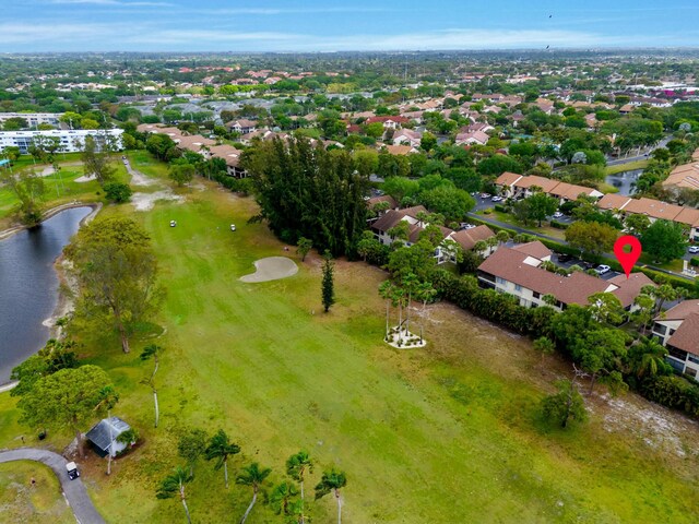 3251 Perimeter Dr, Greenacres, FL 33467 - birds eye view of property with a residential view and a water view