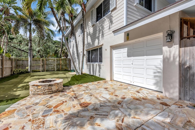 exterior space with fence