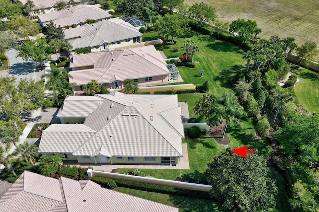 view from above of property