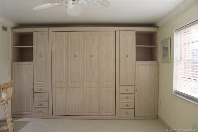 closet featuring visible vents