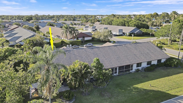 bird's eye view featuring a residential view