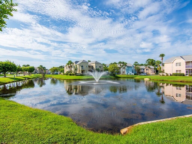 property view of water featuring a residential view