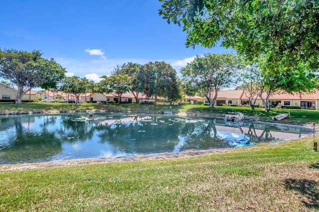 water view with a residential view