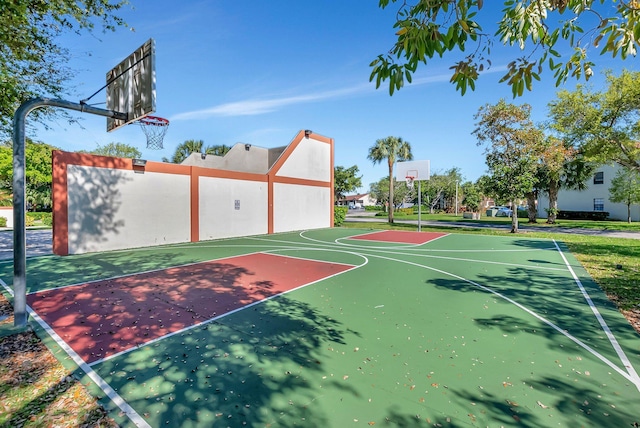 view of basketball court with community basketball court