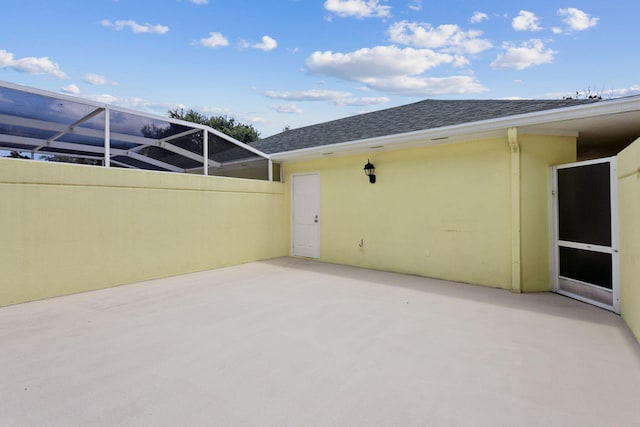 155 Waterford Dr, Jupiter, FL 33458 - view of patio / terrace featuring glass enclosure