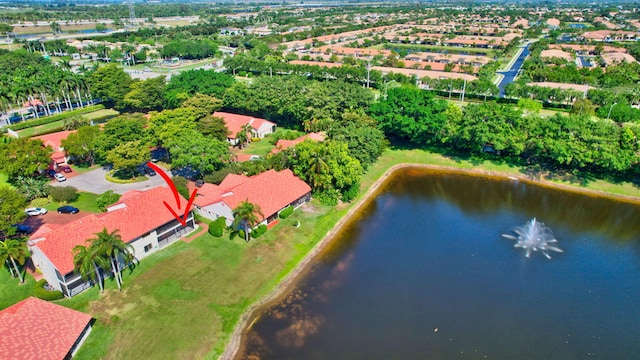 7857 Lexington Club Blvd Unit A, Delray Beach, FL 33446 - bird's eye view featuring a water view