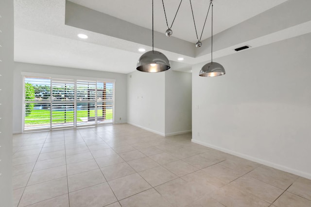 7857 Lexington Club Blvd Unit A, Delray Beach, FL 33446 - unfurnished room featuring light tile patterned floors, baseboards, recessed lighting, and visible vents