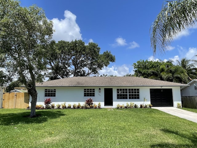 6887 Osborne Dr, Lake Worth, FL 33462 - single story home with driveway, a garage, and stucco siding