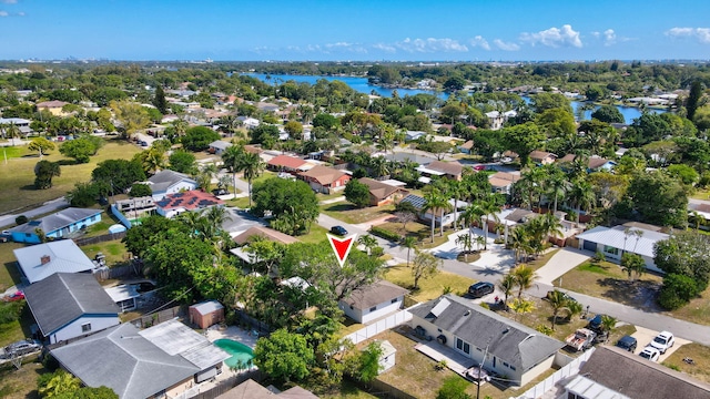 6887 Osborne Dr, Lake Worth, FL 33462 - aerial perspective of suburban area featuring a nearby body of water