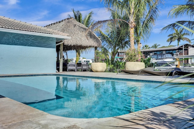 pool featuring a patio