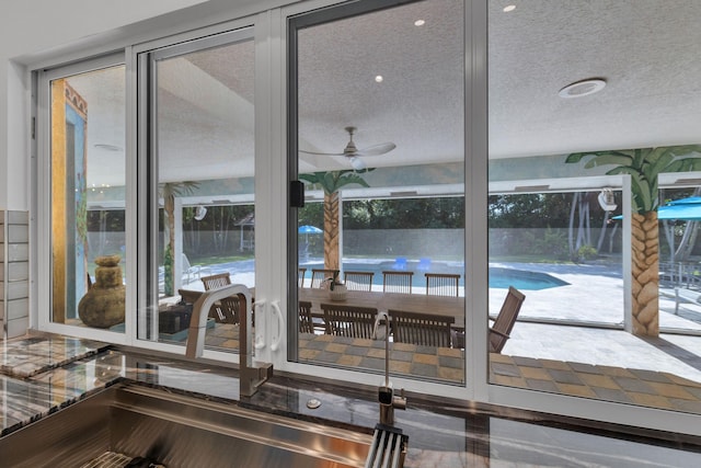 17888 Fieldbrook Cir W, Boca Raton, FL 33496 - kitchen view of ceiling fan and a sink