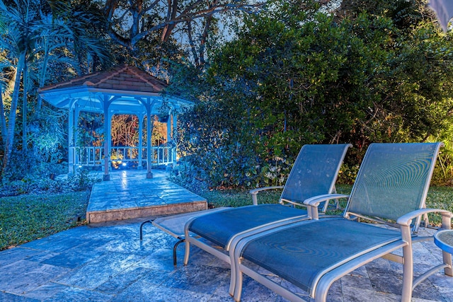 17888 Fieldbrook Cir W, Boca Raton, FL 33496 - view of patio with a gazebo