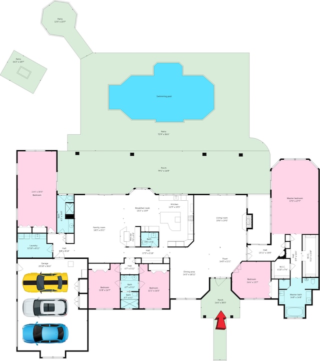 17888 Fieldbrook Cir W, Boca Raton, FL 33496 - home floor plan