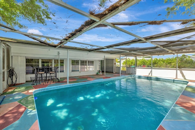 775 Sandia Ave, Port Saint Lucie, FL 34983 - pool with a patio area and glass enclosure