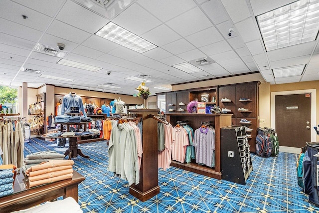9 Stratford Dr Unit D, Boynton Beach, FL 33436 - miscellaneous room with a paneled ceiling and visible vents