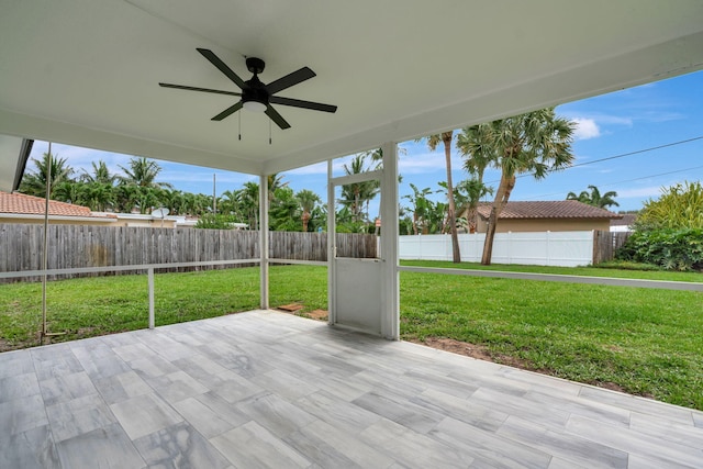 12938 Ellison Wilson Rd, North Palm Beach, FL 33408 - view of patio / terrace with ceiling fan