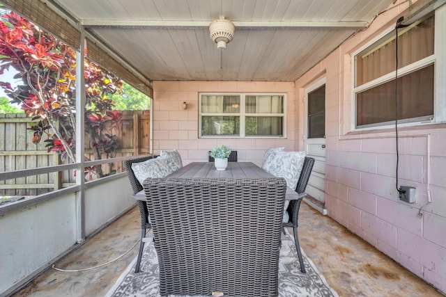 332 Smallwood Ave, Fort Pierce, FL 34982 - view of patio / terrace featuring outdoor dining area and fence