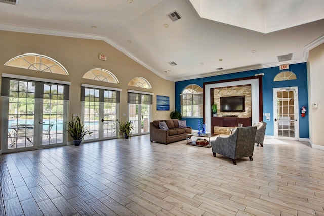 building lobby featuring visible vents