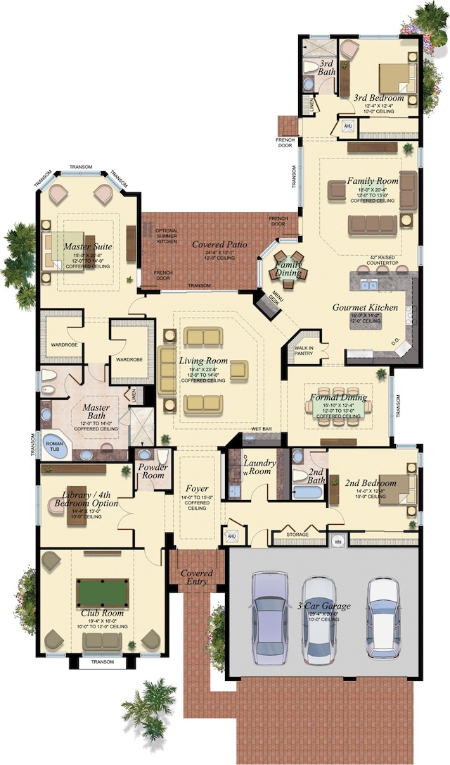 16865 Charles River Dr, Delray Beach, FL 33446 - home floor plan