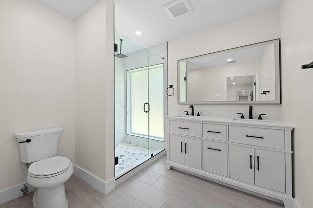 280 Sulky Way, Wellington, FL 33414 - full bath featuring visible vents, a stall shower, toilet, and a sink