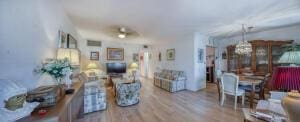 living area with wood finished floors