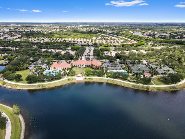 8378 Xanthus Ln, Wellington, FL 33414 - aerial view of property's location with a large body of water and nearby suburban area