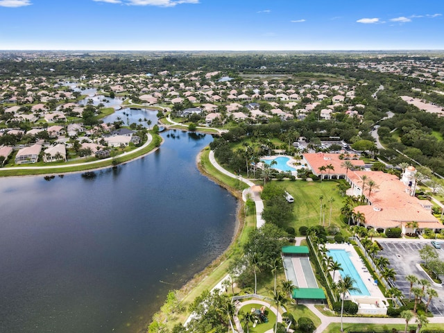 8378 Xanthus Ln, Wellington, FL 33414 - aerial view of property's location with a pool area, a nearby body of water, and nearby suburban area