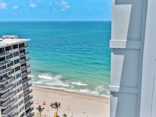 water view featuring a view of the beach