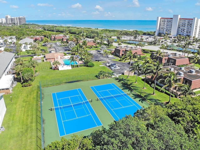 9407 S Ocean Dr Unit 1D, Jensen Beach, FL 34957 - bird's eye view of a large body of water and a pool