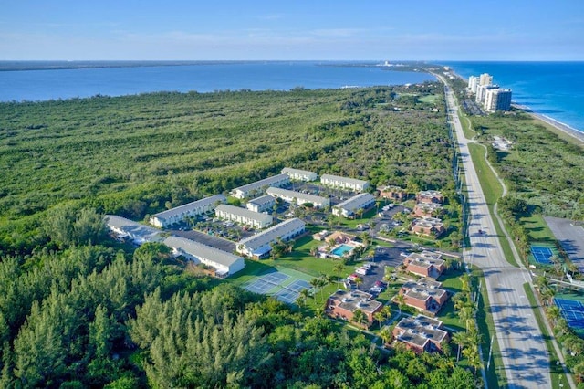 9407 S Ocean Dr Unit 1D, Jensen Beach, FL 34957 - aerial overview of property's location with a large body of water