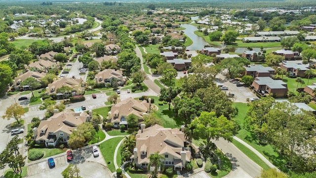 3642 SW Sunset Trace Cir, Palm City, FL 34990 - birds eye view of property featuring a residential view and a water view