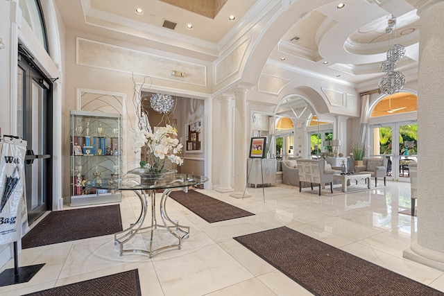 lobby featuring visible vents