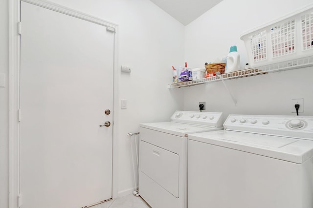 12792 Coral Lakes Dr, Boynton Beach, FL 33437 - clothes washing area with independent washer and dryer and light tile patterned floors