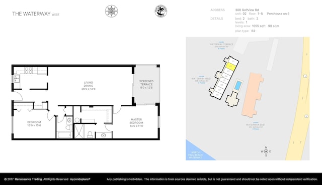 308 Golfview Rd Unit Ph02, North Palm Beach, FL 33408 - view of layout