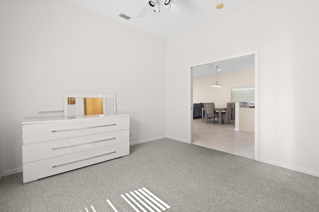 154 Berenger Walk, Royal Palm Beach, FL 33414 - carpeted empty room featuring a chandelier, ceiling fan, and baseboards