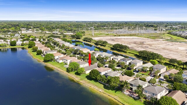 154 Berenger Walk, Royal Palm Beach, FL 33414 - aerial view of residential area featuring a large body of water